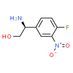 ChemSpider 2D Image | (2S)-2-Amino-2-(4-fluoro-3-nitrophenyl)ethanol | C8H9FN2O3