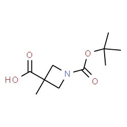 ChemSpider 2D Image | 1-Boc-3-methylazetidine-3-carboxylic acid | C10H17NO4