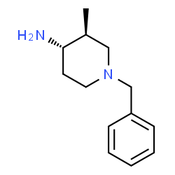 ChemSpider 2D Image | 4-Piperidinamine, 3-methyl-1-(phenylmethyl)-, trans- | C13H20N2