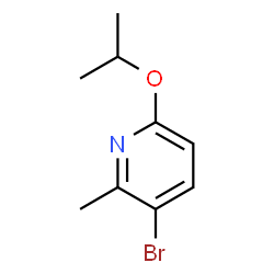 ChemSpider 2D Image | 3-Bromo-6-isopropoxy-2-methylpyridine | C9H12BrNO