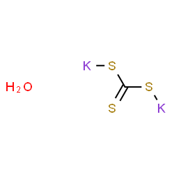 ChemSpider 2D Image | [mu-Carbonotrithioato(2-)-kappaS:kappaS']dipotassium hydrate (1:1) | CH2K2OS3