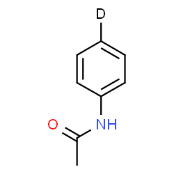 ChemSpider 2D Image | N-[(4-~2~H)Phenyl]acetamide | C8H8DNO