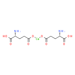 ChemSpider 2D Image | Calcium 5-oxido-5-oxo-D-norvaline 5-oxido-5-oxo-L-norvaline (1:1:1) | C10H16CaN2O8