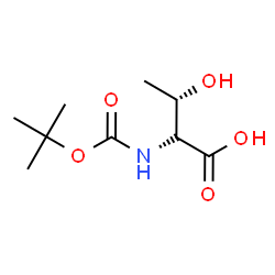 ChemSpider 2D Image | N-{[(2-Methyl-2-propanyl)oxy]carbonyl}-L-allothreonine | C9H17NO5