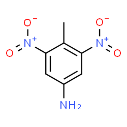 ChemSpider 2D Image | 3,5-Dinitro-4-methylaniline | C7H7N3O4