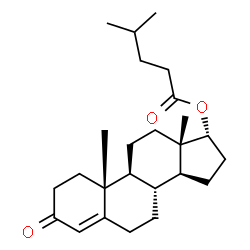 ChemSpider 2D Image | (17alpha)-3-Oxoandrost-4-en-17-yl 4-methylpentanoate | C25H38O3