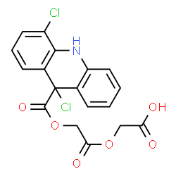 ChemSpider 2D Image | [2-(2-{2-[(2,6-Dichlorophenyl)amino]phenyl}acetoxy)acetoxy]acetic acid | C18H15Cl2NO6