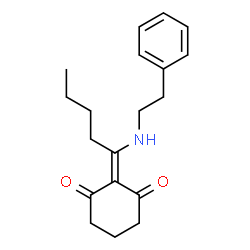 ChemSpider 2D Image | 2-{1-[(2-Phenylethyl)amino]pentylidene}-1,3-cyclohexanedione | C19H25NO2