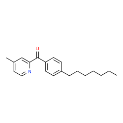 ChemSpider 2D Image | 2-(4-Heptylbenzoyl)-4-methylpyridine | C20H25NO