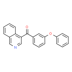 ChemSpider 2D Image | 4-Isoquinolinyl(3-phenoxyphenyl)methanone | C22H15NO2
