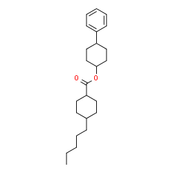 ChemSpider 2D Image | 4-Phenylcyclohexyl 4-pentylcyclohexanecarboxylate | C24H36O2