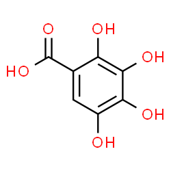 ChemSpider 2D Image | 2,3,4,5-Tetrahydroxybenzoic acid | C7H6O6