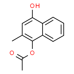 ChemSpider 2D Image | 4-Hydroxy-2-methyl-1-naphthyl acetate | C13H12O3