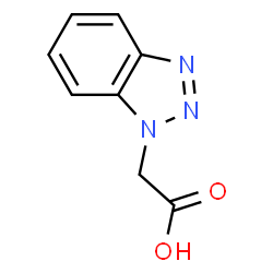 ChemSpider 2D Image | Benzotriazol-1-yl-acetic acid | C8H7N3O2