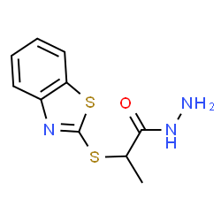 ChemSpider 2D Image | 2-(Benzo[d]thiazol-2-ylthio)propanehydrazide | C10H11N3OS2
