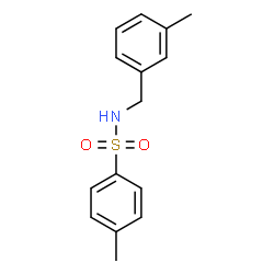 ChemSpider 2D Image | 4-Methyl-N-(3-methylbenzyl)benzenesulfonamide | C15H17NO2S