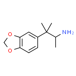 ChemSpider 2D Image | 3-(1,3-Benzodioxol-5-yl)-3-methyl-2-butanamine | C12H17NO2