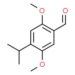 ChemSpider 2D Image | 2,5-Dimethoxy-4-(1-methylethyl)benzaldehyde | C12H16O3