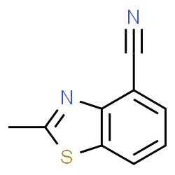 ChemSpider 2D Image | 2-Methyl-1,3-benzothiazole-4-carbonitrile | C9H6N2S