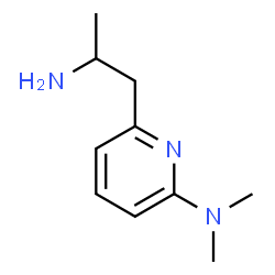 ChemSpider 2D Image | 6-(2-Aminopropyl)-N,N-dimethyl-2-pyridinamine | C10H17N3