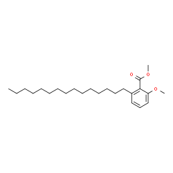 ChemSpider 2D Image | Methyl 2-methoxy-6-pentadecylbenzoate | C24H40O3