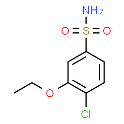 ChemSpider 2D Image | 4-Chloro-3-ethoxybenzenesulfonamide | C8H10ClNO3S