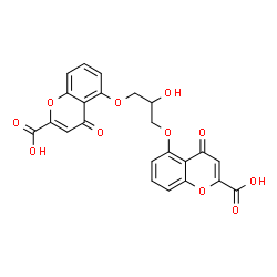 ChemSpider 2D Image | cromoglicic acid | C23H16O11