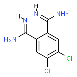 ChemSpider 2D Image | 4,5-Dichloro-1,2-benzenedicarboximidamide | C8H8Cl2N4