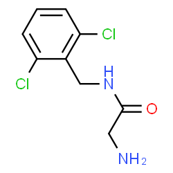 ChemSpider 2D Image | N-(2,6-Dichlorobenzyl)glycinamide | C9H10Cl2N2O