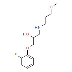 ChemSpider 2D Image | 1-(2-Fluorophenoxy)-3-[(3-methoxypropyl)amino]-2-propanol | C13H20FNO3