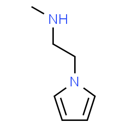 ChemSpider 2D Image | methyl[2-(1H-pyrrol-1-yl)ethyl]amine | C7H12N2