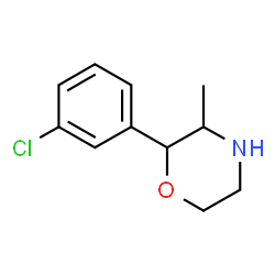 ChemSpider 2D Image | 2-(3-Chlorophenyl)-3-methylmorpholine | C11H14ClNO