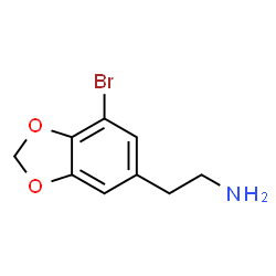 ChemSpider 2D Image | 2-(7-Bromo-1,3-benzodioxol-5-yl)ethanamine | C9H10BrNO2