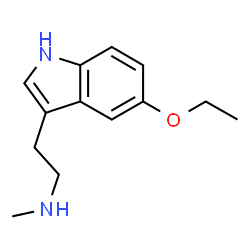 ChemSpider 2D Image | 2-(5-Ethoxy-1H-indol-3-yl)-N-methylethanamine | C13H18N2O