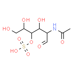 ChemSpider 2D Image | 2-Acetamido-2-deoxy-4-O-sulfohexose | C8H15NO9S