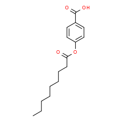 ChemSpider 2D Image | 4-(Nonanoyloxy)benzoic acid | C16H22O4