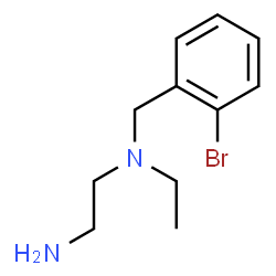 ChemSpider 2D Image | N-(2-Bromobenzyl)-N-ethyl-1,2-ethanediamine | C11H17BrN2