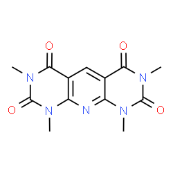ChemSpider 2D Image | 1,3,7,9-Tetramethylpyrimido[5',4':5,6]pyrido[2,3-d]pyrimidine-2,4,6,8(1H,3H,7H,9H)-tetrone | C13H13N5O4