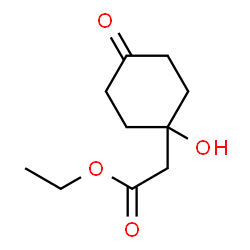 ChemSpider 2D Image | Ethyl (1-hydroxy-4-oxocyclohexyl)acetate | C10H16O4