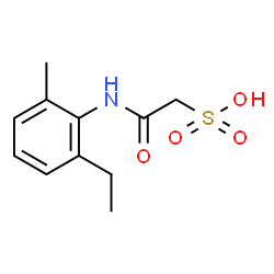 ChemSpider 2D Image | 2-[(2-Ethyl-6-methylphenyl)amino]-2-oxoethanesulfonic acid | C11H15NO4S