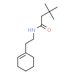 ChemSpider 2D Image | N-[2-(1-Cyclohexen-1-yl)ethyl]-3,3-dimethylbutanamide | C14H25NO
