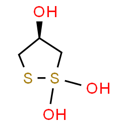 ChemSpider 2D Image | (4R)-1lambda~4~,2-Dithiolane-1,1,4-triol | C3H8O3S2