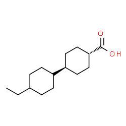 ChemSpider 2D Image | (1r,4r)-4'-Ethyl-1,1'-bi(cyclohexyl)-4-carboxylic acid | C15H26O2