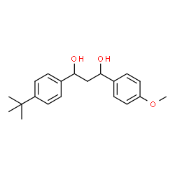 ChemSpider 2D Image | 1-[4-(tert-Butyl)phenyl]-3-(4-methoxyphenyl)propane-1,3-diol | C20H26O3