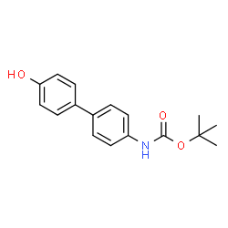 ChemSpider 2D Image | 2-Methyl-2-propanyl (4'-hydroxy-4-biphenylyl)carbamate | C17H19NO3
