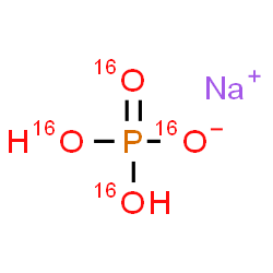 ChemSpider 2D Image | Sodium dihydrogen (~16~O_4_)phosphate | H2Na16O4P