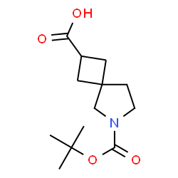ChemSpider 2D Image | 6-(tert-butoxycarbonyl)-6-azaspiro[3.4]octane-2-carboxylic acid | C13H21NO4