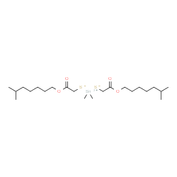 ChemSpider 2D Image | dimethyltin(2+); 2-(6-methylheptoxy)-2-oxo-ethanethiolate | C22H44O4S2Sn