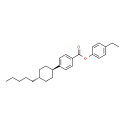 ChemSpider 2D Image | 4-Ethylphenyl 4-(trans-4-pentylcyclohexyl)benzoate | C26H34O2