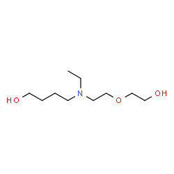 ChemSpider 2D Image | 4-{Ethyl[2-(2-hydroxyethoxy)ethyl]amino}-1-butanol | C10H23NO3